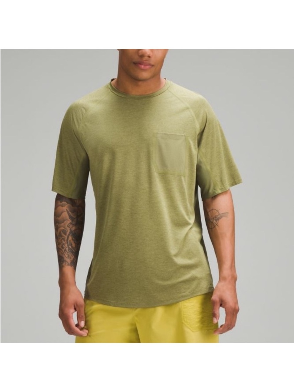 Lululemon Green Ventilated Hiking Short Sleeve Shirt S/M